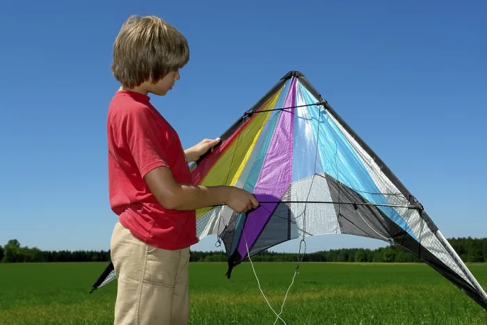 Framed Print : Boy Launches Stunt Kite Print Framed Print : Boy Launches Stunt Kite Print