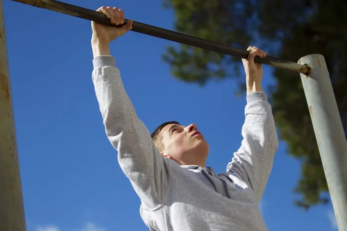 Framed Print : Street Gym: Boy Pulls Up on Horizontal Bar Print Framed Print : Street Gym: Boy Pulls Up on Horizontal Bar Print