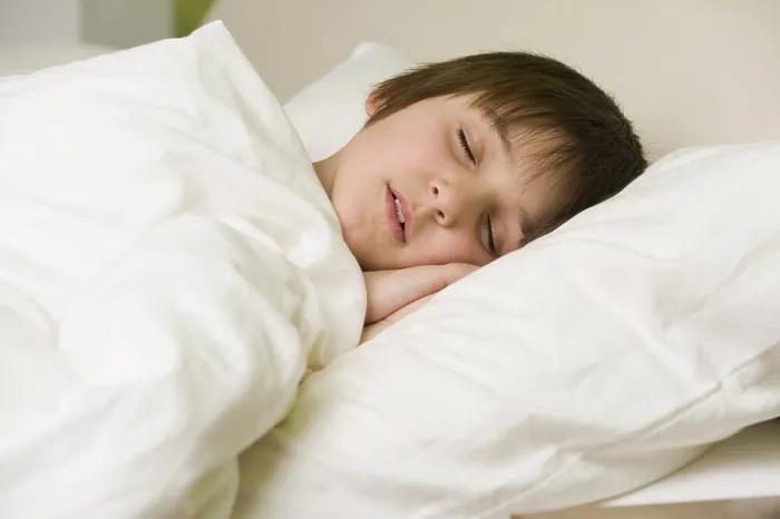 Framed Print : Boy Sleeping in Bed Print Framed Print : Boy Sleeping in Bed Print