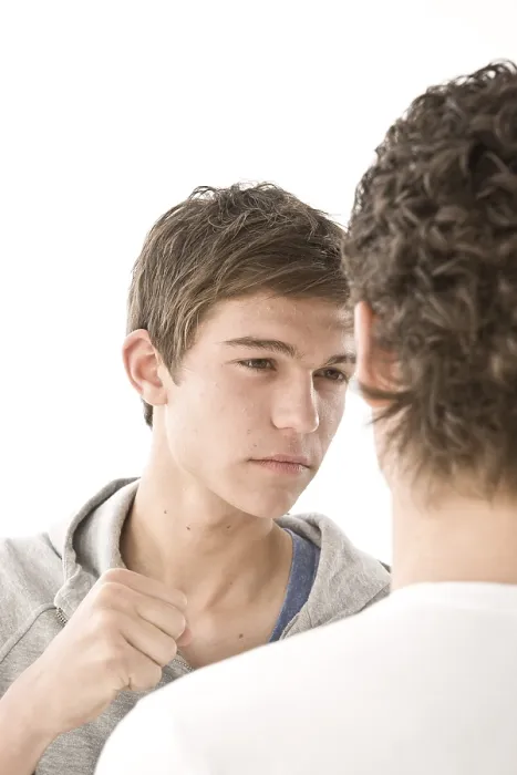 Framed Print : Two Boys Arguing Print Framed Print : Two Boys Arguing Print