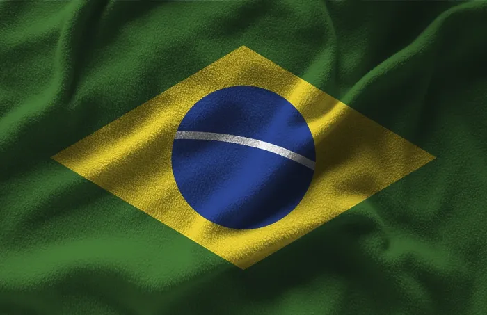 Framed Print : Brazil Flag Print with Texture Background Framed Print : Brazil Flag Print with Texture Background