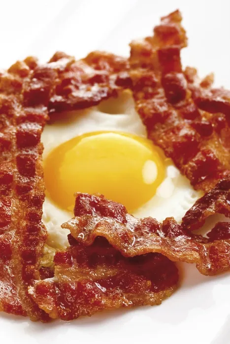 Framed Print : Breakfast Bacon and Fried Egg Print Framed Print : Breakfast Bacon and Fried Egg Print