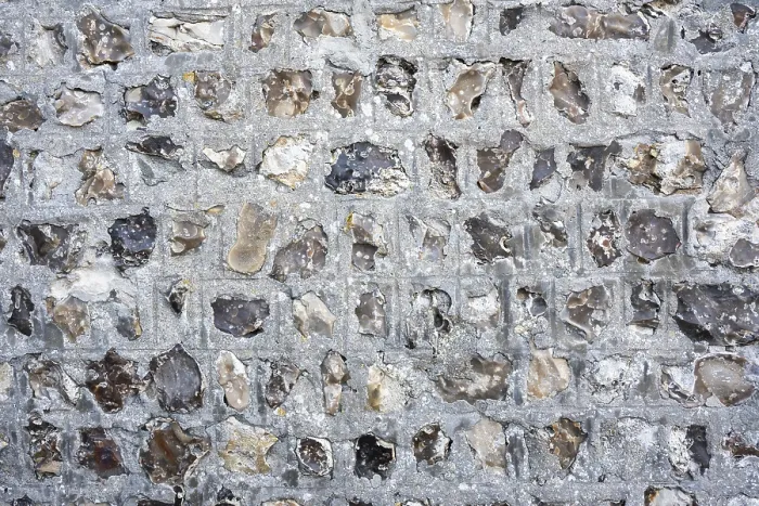 Framed Print : Flint Bricks with Lime Mortar Print, Etretat, Normandy Framed Print : Flint Bricks with Lime Mortar Print, Etretat, Normandy