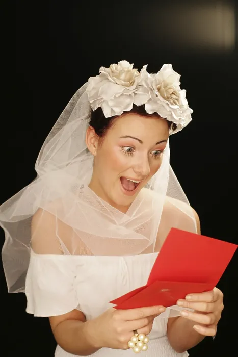 Framed Print : Surprised Bride Print Framed Print : Surprised Bride Print