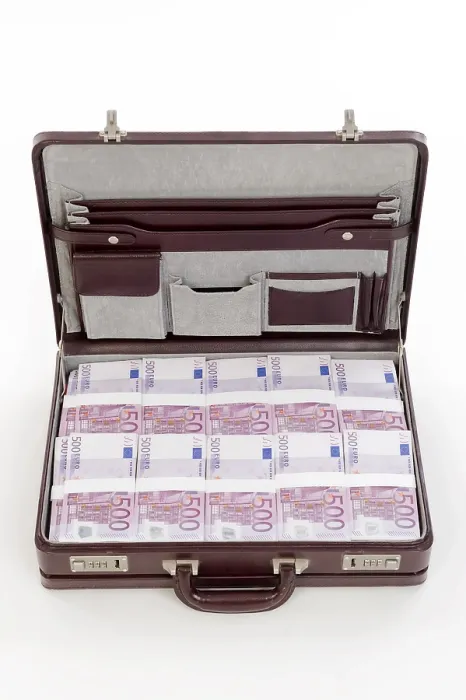 Framed Print : Briefcase Full of Banknotes Print Framed Print : Briefcase Full of Banknotes Print
