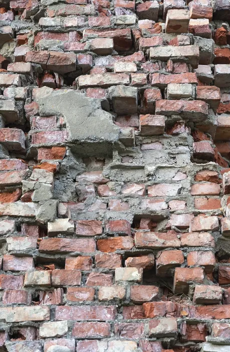 Framed Print : Bright Red Bricks Wall Print