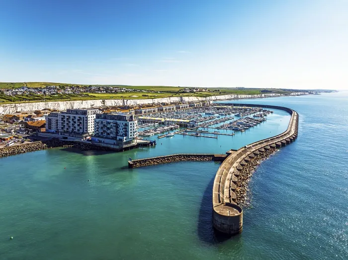 Framed Print : Brighton Marina Print from a Drone, East Sussex, England Framed Print : Brighton Marina Print from a Drone, East Sussex, England