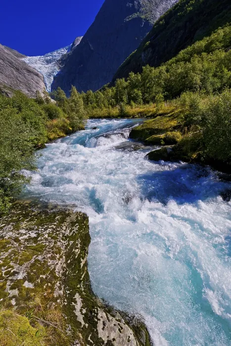 Framed Print : Briksdal Glacier Print, Jostedalsbreen National Park, Norway Framed Print : Briksdal Glacier Print, Jostedalsbreen National Park, Norway