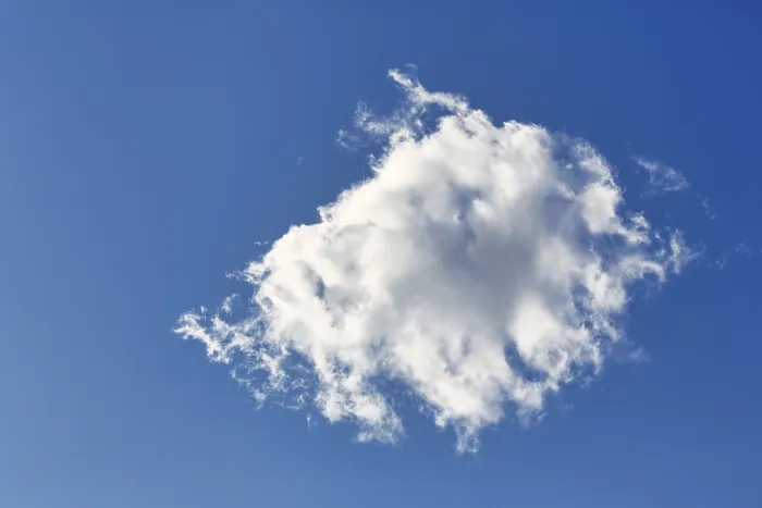 Framed Print : Brilliant Blue Sky Print with Single Cloud, Oslo, Norway Framed Print : Brilliant Blue Sky Print with Single Cloud, Oslo, Norway