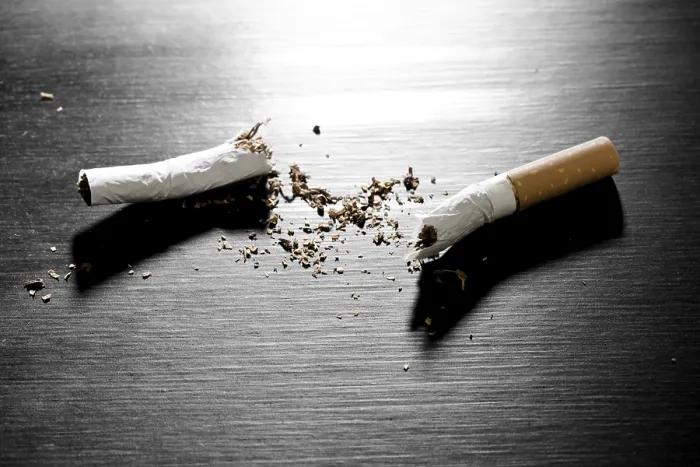 Framed Print : Broken Cigarette Print