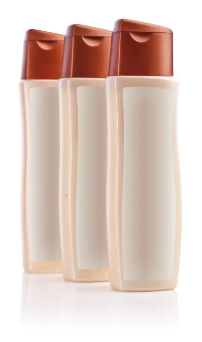 Framed Print : Three Brown Bottles of Shampoo Print Framed Print : Three Brown Bottles of Shampoo Print