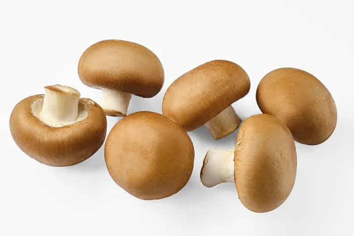 Framed Print : Brown Cap Whole Champignons Print