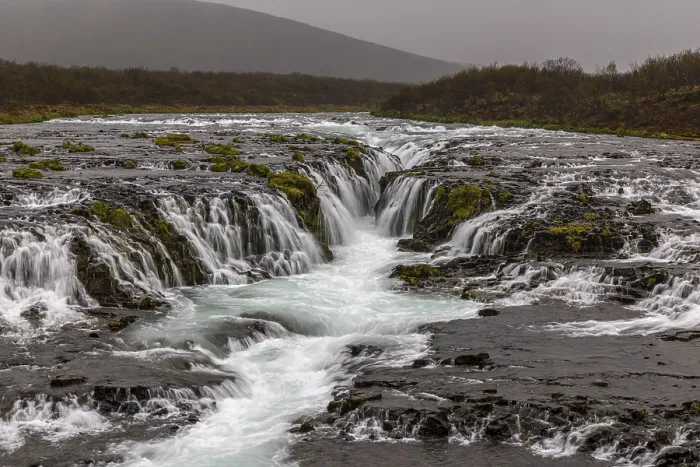 Framed Print : Bruarfoss, Iceland Print - Waterfall Landscape Framed Print : Bruarfoss, Iceland Print - Waterfall Landscape