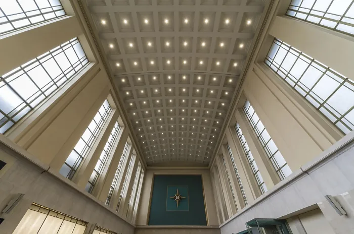 Framed Print : Brussels North Railway Station Print, Decorated Ceiling Framed Print : Brussels North Railway Station Print, Decorated Ceiling