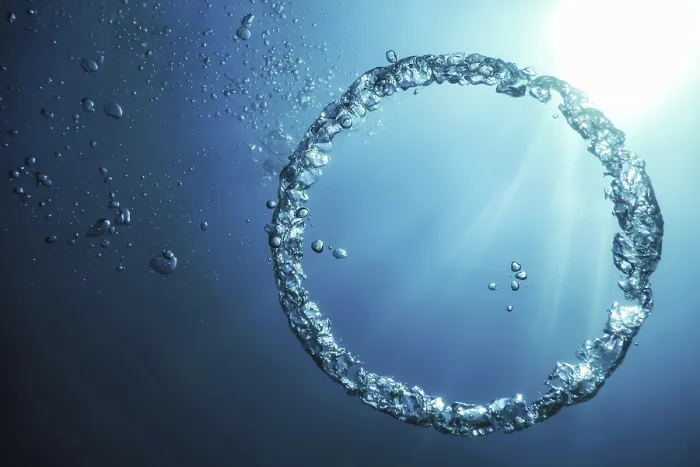 Framed Print : Bubble Ring Underwater Ascends Towards the Sun Print Framed Print : Bubble Ring Underwater Ascends Towards the Sun Print