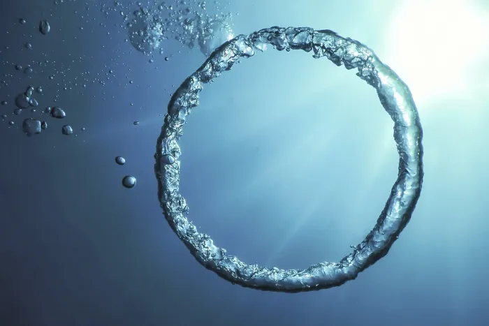 Framed Print : Bubble Ring Underwater Ascends Print Framed Print : Bubble Ring Underwater Ascends Print