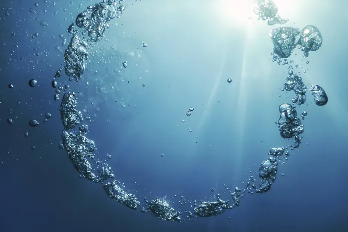 Framed Print : Bubble Ring Underwater Ascends towards the Sun Print Framed Print : Bubble Ring Underwater Ascends towards the Sun Print