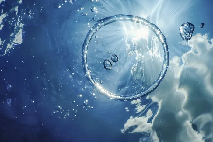 Framed Print : Bubble Ring Underwater Ascends Towards the Sun Print Framed Print : Bubble Ring Underwater Ascends Towards the Sun Print