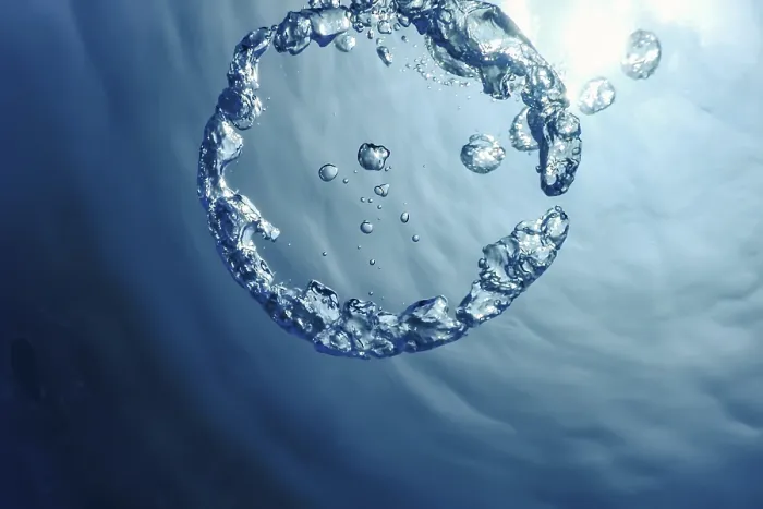 Framed Print : Bubble Ring Underwater Ascends Towards the Sun Print Framed Print : Bubble Ring Underwater Ascends Towards the Sun Print