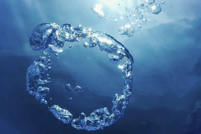 Framed Print : Bubble Ring Underwater Print Framed Print : Bubble Ring Underwater Print