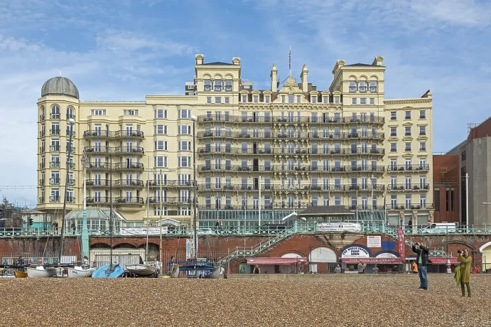 Framed Print : Brighton Seafront Building Print, England Framed Print : Brighton Seafront Building Print, England