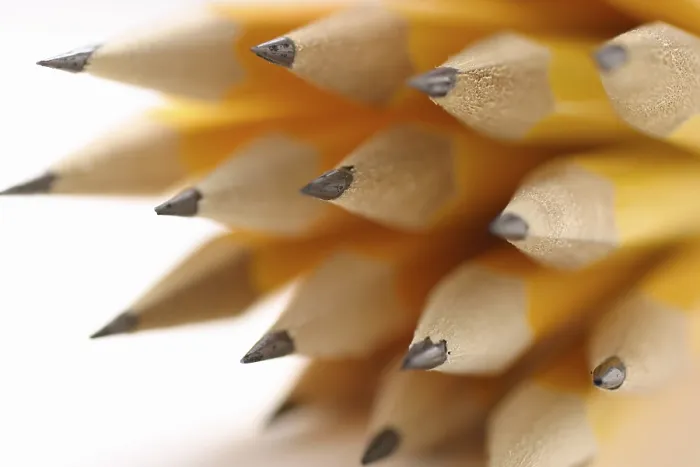 Framed Print : Bundle of Sharpened Yellow Pencils Print