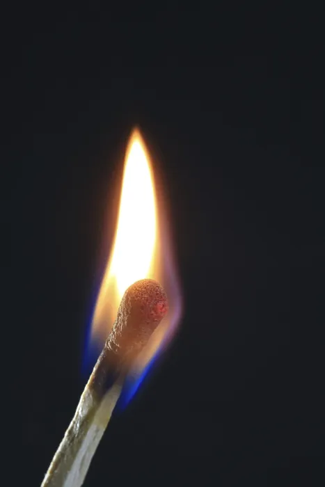 Framed Print : Burning Match Print Framed Print : Burning Match Print