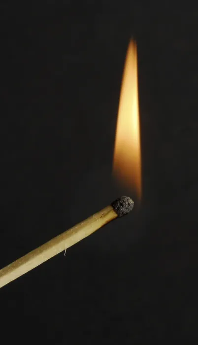 Framed Print : Burning Match Print Framed Print : Burning Match Print