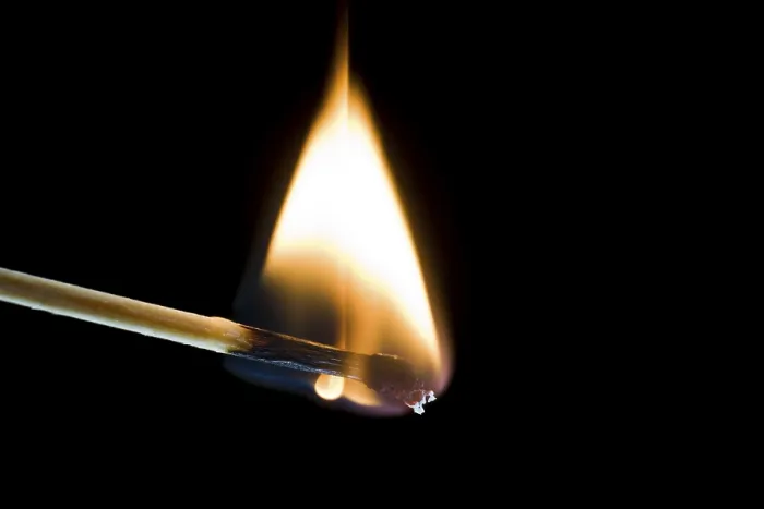 Framed Print : Burning Match Print Framed Print : Burning Match Print
