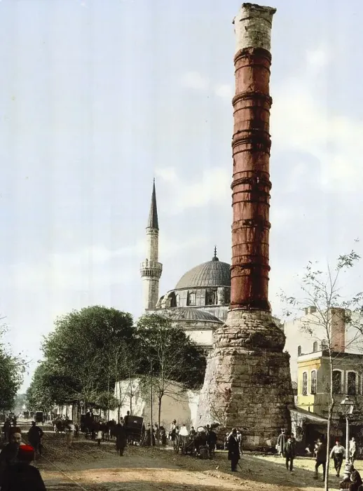 Framed Print : Print of The Burnt Column in Constantinople