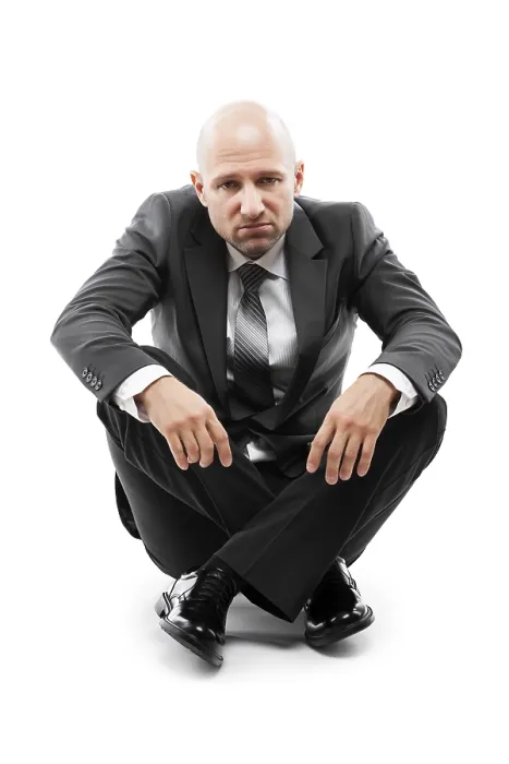 Framed Print : Stressed Businessman in Despair Print Framed Print : Stressed Businessman in Despair Print