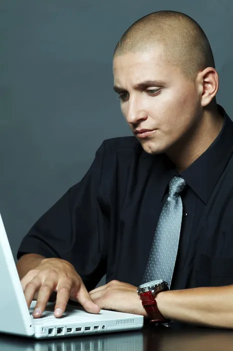 Framed Print : A Businessman Using Laptop Computer Print Framed Print : A Businessman Using Laptop Computer Print