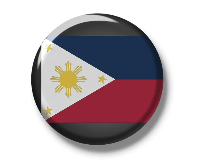 Framed Print : Philippines Flag Print Button Badge Framed Print : Philippines Flag Print Button Badge