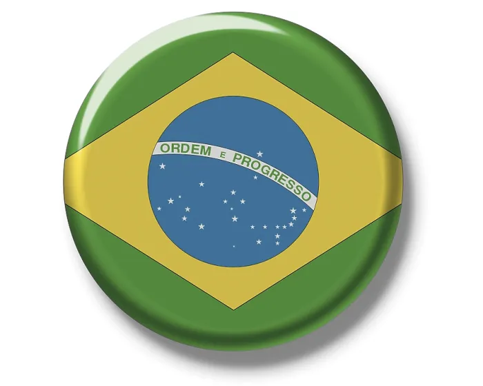Framed Print : Brazil Flag Print Framed Print : Brazil Flag Print