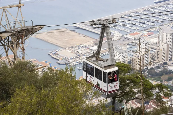Framed Print : Gibraltar Cable Car Print Framed Print : Gibraltar Cable Car Print
