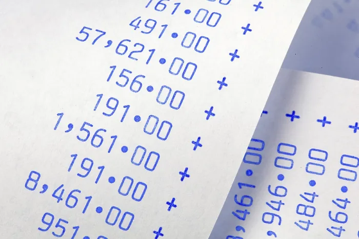 Framed Print : Austrian Business Calculation Strip Print Framed Print : Austrian Business Calculation Strip Print