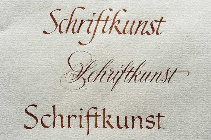 Framed Print : Calligraphy Print on Ingres Paper, Seebruck, Germany Framed Print : Calligraphy Print on Ingres Paper, Seebruck, Germany