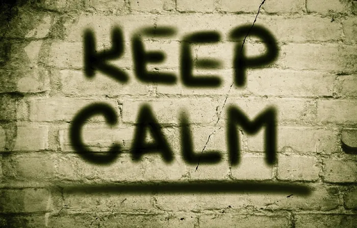 Framed Print : Keep Calm Concept Print