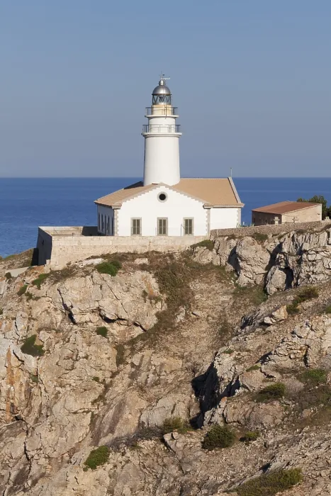 Framed Print : Capdepera Lighthouse Print, Majorca, Spain