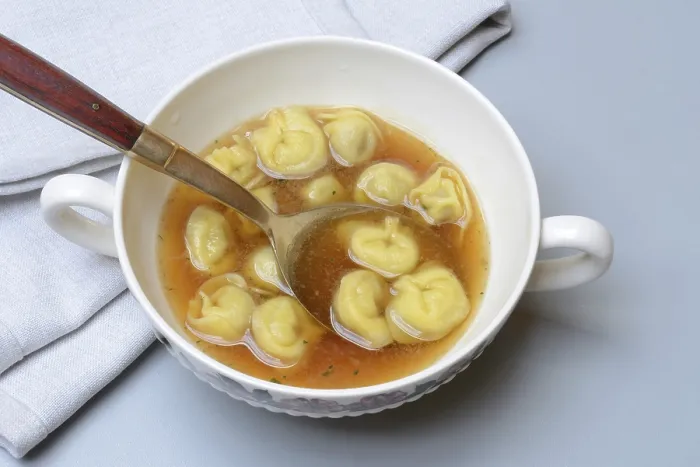 Framed Print : Cappelletti Print - Pasta with Broth in Shell Framed Print : Cappelletti Print - Pasta with Broth in Shell
