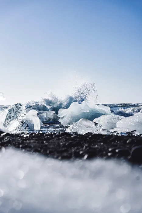 Framed Print : Captivating Ice Formations on Diamond Beach Print, Iceland Framed Print : Captivating Ice Formations on Diamond Beach Print, Iceland