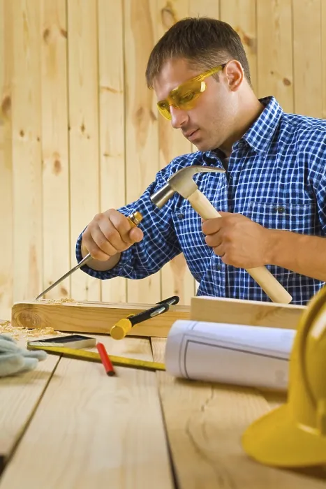Framed Print : Carpenter Works with the Chisel Print Framed Print : Carpenter Works with the Chisel Print