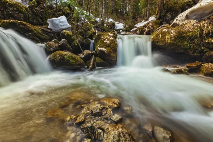 Framed Print : Cascade of Sibli-Wasserfall Print, Rottach-Egern, Bavaria Framed Print : Cascade of Sibli-Wasserfall Print, Rottach-Egern, Bavaria