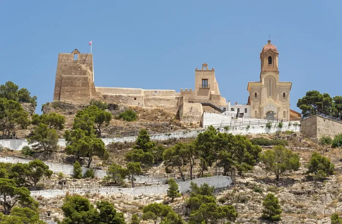Framed Print : Castle of Cullera Print, Spain Framed Print : Castle of Cullera Print, Spain