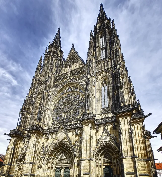 Framed Print : Print of St. Vitus Cathedral in Prague
