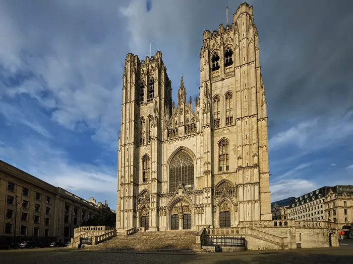 Framed Print : Cathedral of St. Michael and St. Gudula Print Framed Print : Cathedral of St. Michael and St. Gudula Print
