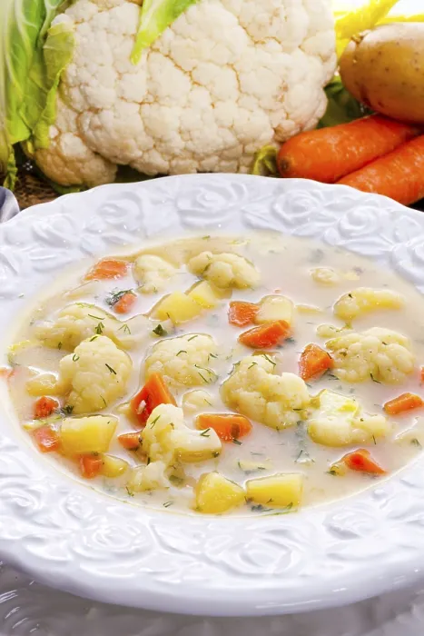 Framed Print : Print of Cauliflower Soup Framed Print : Print of Cauliflower Soup