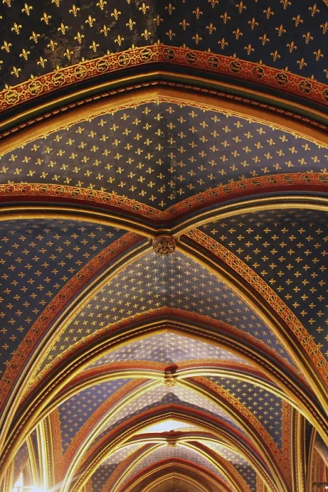 Framed Print : Sainte Chapelle Lower Chapel Ceiling Construction Print Framed Print : Sainte Chapelle Lower Chapel Ceiling Construction Print