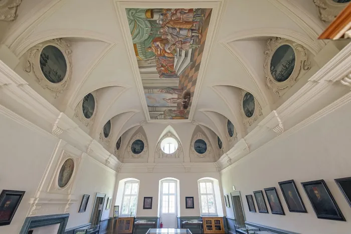 Framed Print : Corvey Monastery Ceiling Print, Hxter, Germany Framed Print : Corvey Monastery Ceiling Print, Hxter, Germany