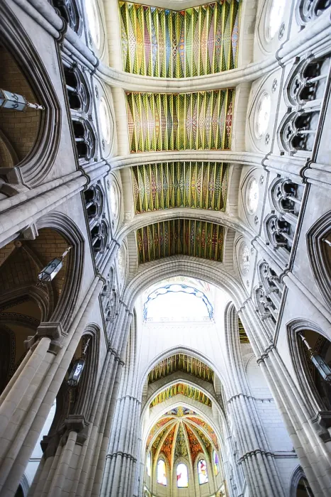 Framed Print : Ceiling and Interior View Print of Almudena Cathedral, Madrid Framed Print : Ceiling and Interior View Print of Almudena Cathedral, Madrid